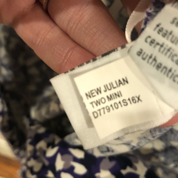 Diane Von Furstenberg Purple White New Julian Two Wrap Dress Jersey Knit - Picture 7 of 9